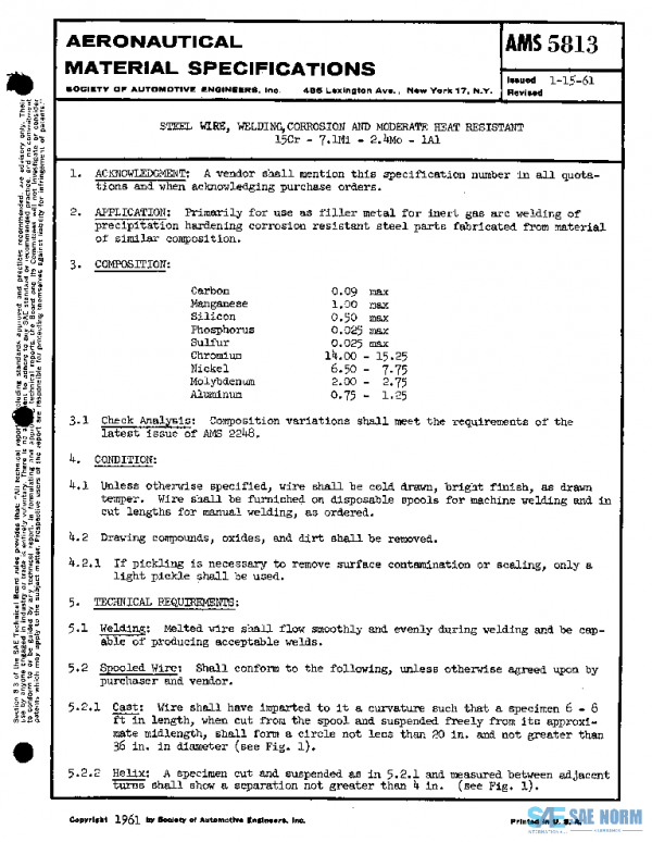 SAE AMS5813 PDF SAE AMS5813 PDF