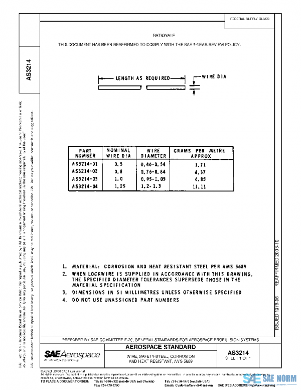 SAE AS3214 PDF SAE AS3214 PDF