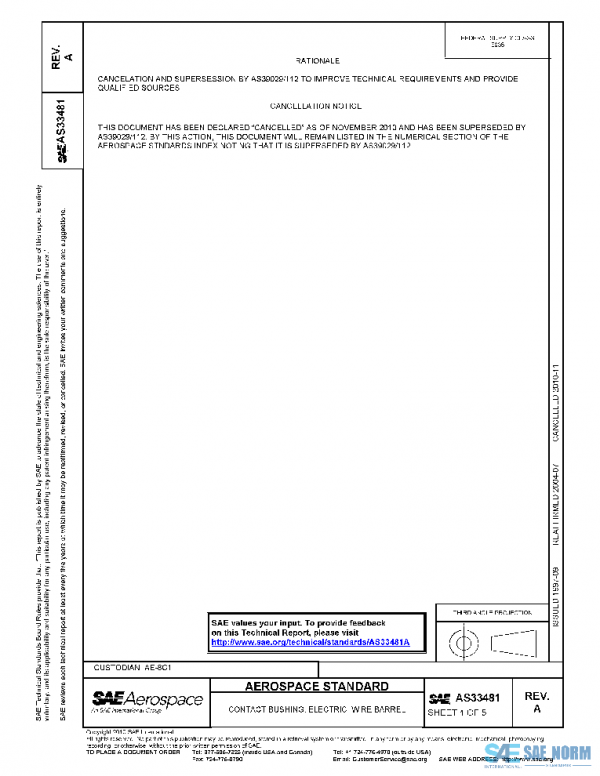 SAE AS33481A PDF SAE AS33481A PDF