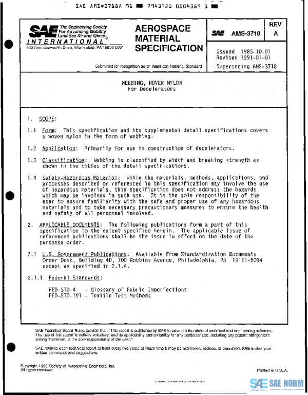 SAE AMS3718A PDF