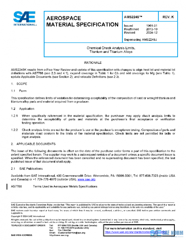 SAE AMS2249K PDF