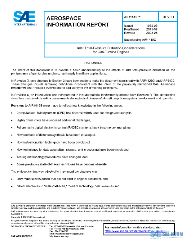 SAE AIR1419D PDF