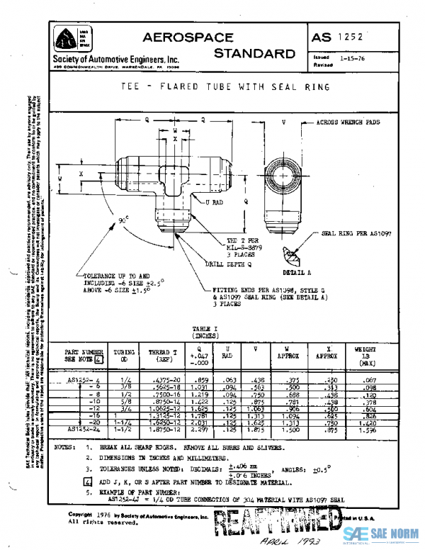 SAE AS1252 PDF