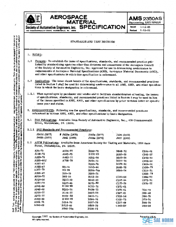 SAE AMS2350AS PDF