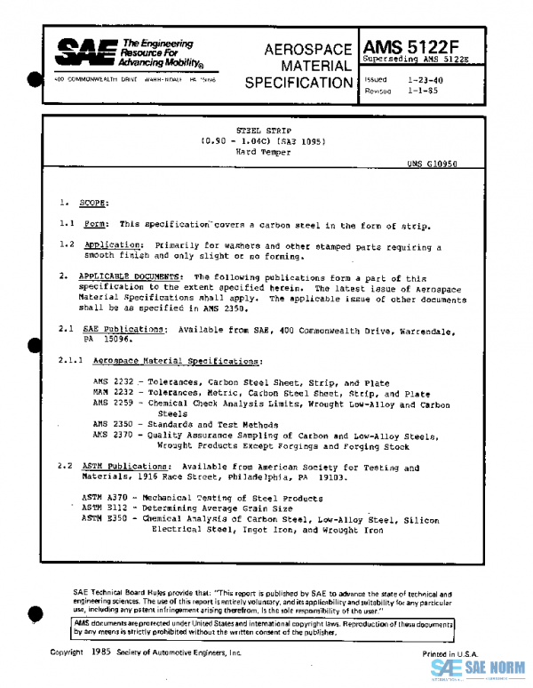 SAE AMS5122F PDF