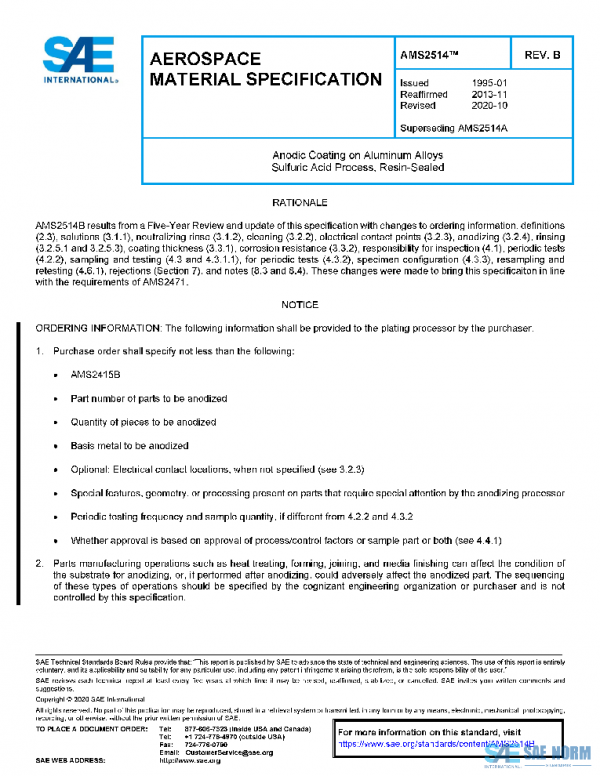 SAE AMS2514B PDF SAE AMS2514B PDF