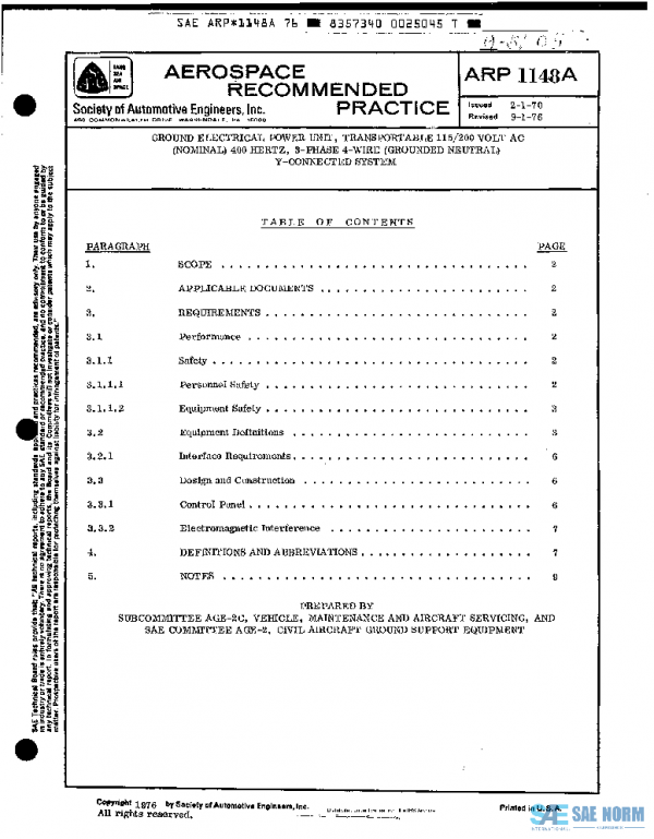 SAE ARP1148A PDF SAE ARP1148A PDF