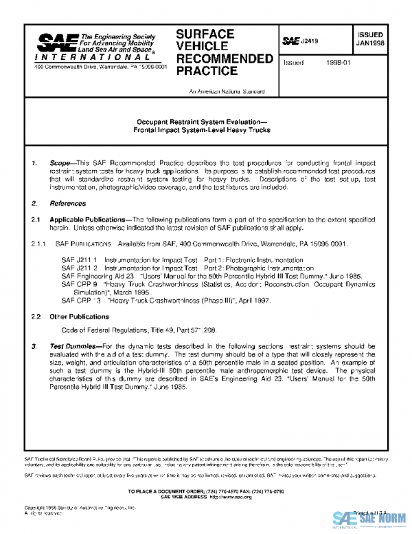 SAE J2419_199801 PDF