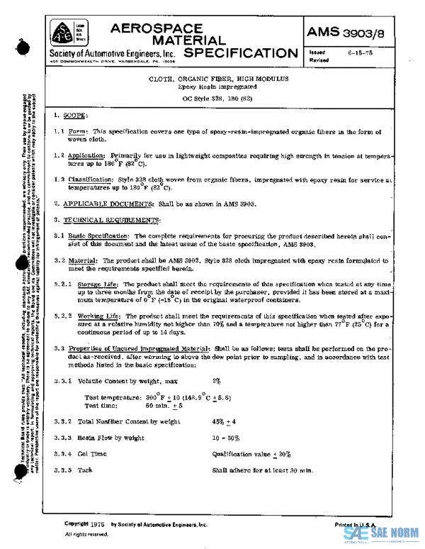 SAE AMS3903/8 PDF SAE AMS3903/8 PDF