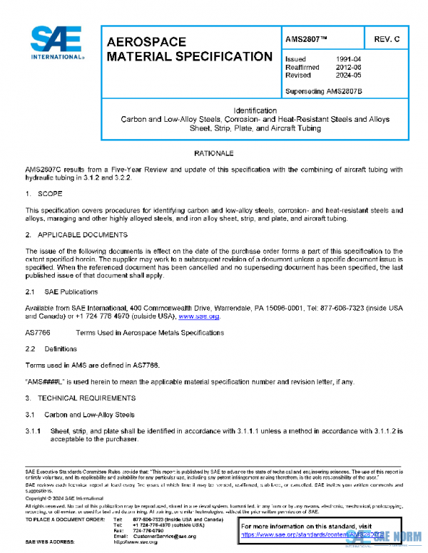 SAE AMS2807C PDF SAE AMS2807C PDF