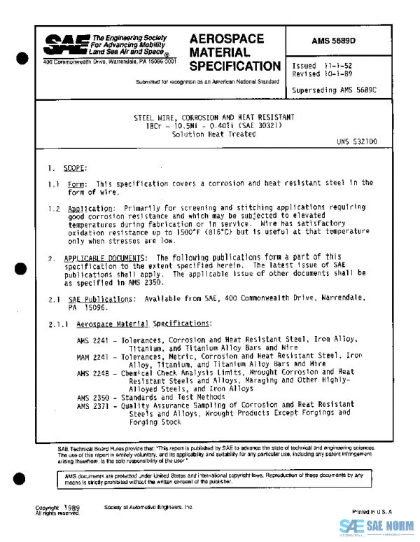 SAE AMS5689D PDF