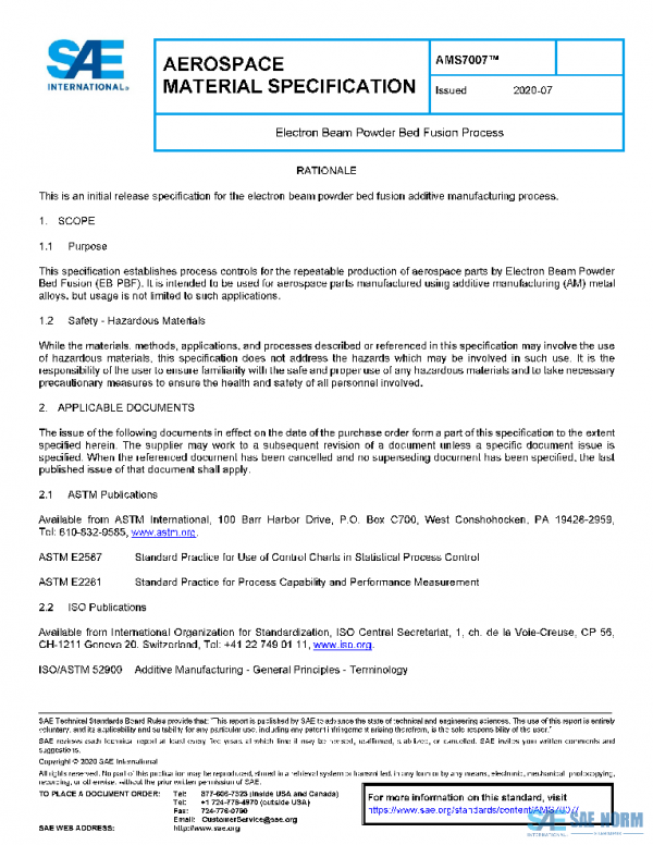 SAE AMS7007 PDF SAE AMS7007 PDF