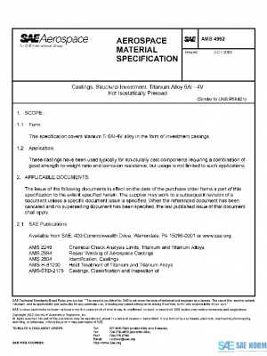 SAE AMS4992 PDF