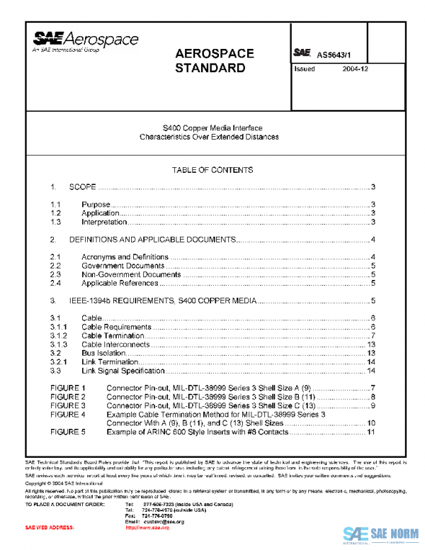 SAE AS5643/1 PDF SAE AS5643/1 PDF