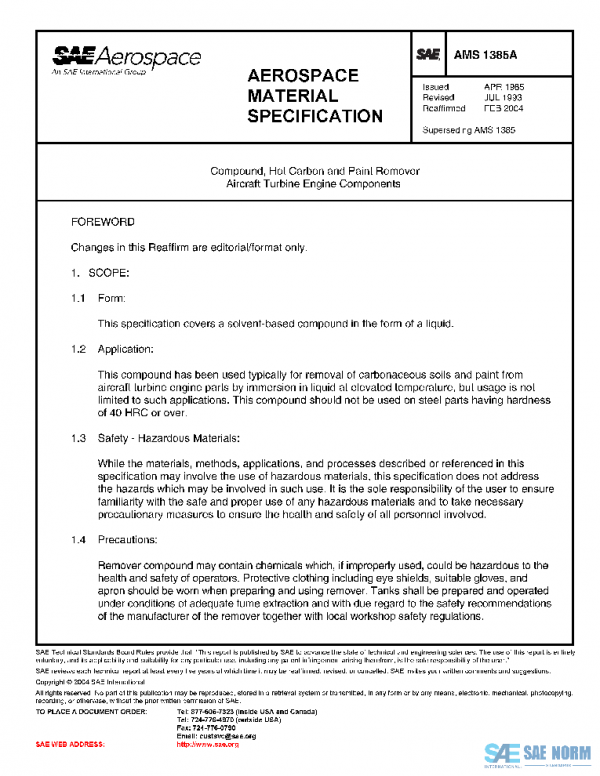 SAE AMS1385A PDF