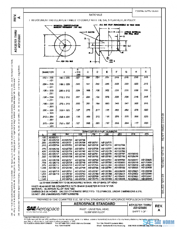 SAE AS125701A PDF SAE AS125701A PDF