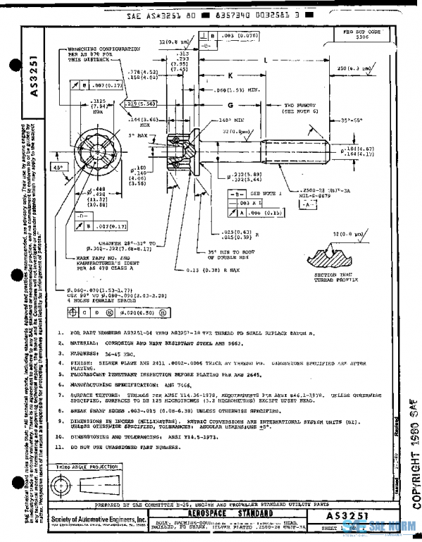 SAE AS3251 PDF SAE AS3251 PDF