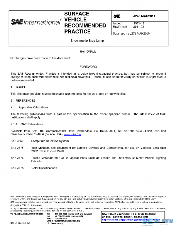 SAE J278_201103 PDF SAE J278_201103 PDF
