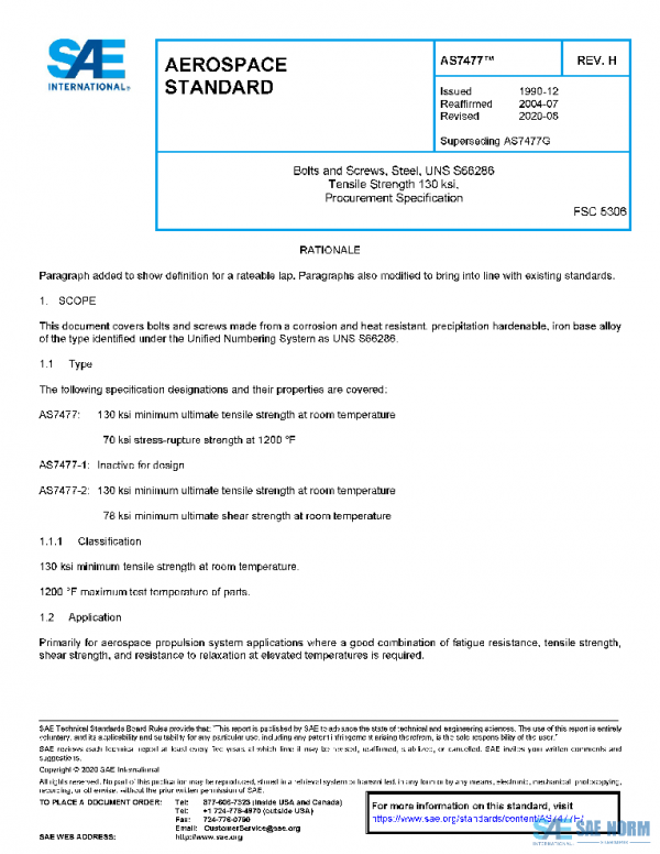 SAE AS7477H PDF