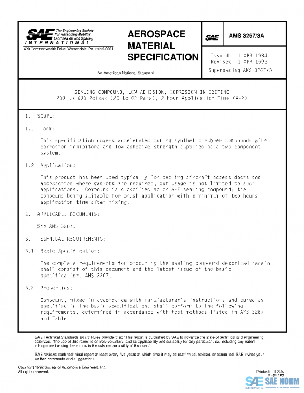 SAE AMS3267/3A PDF