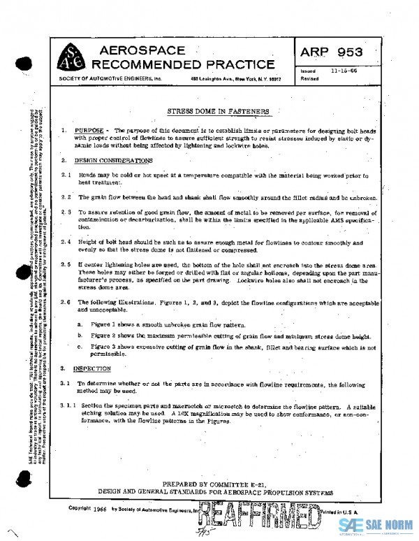 SAE ARP953 PDF SAE ARP953 PDF