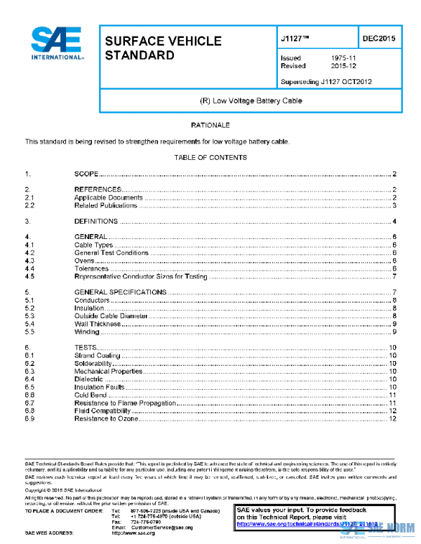 SAE J1127_201512 PDF SAE J1127_201512 PDF