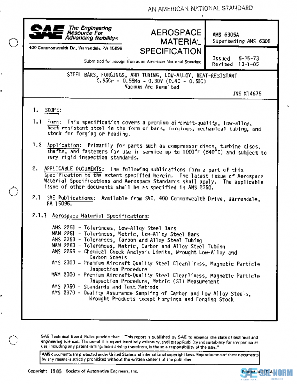 SAE AMS6305A PDF
