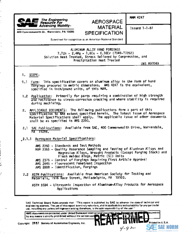 SAE MAM4247 PDF