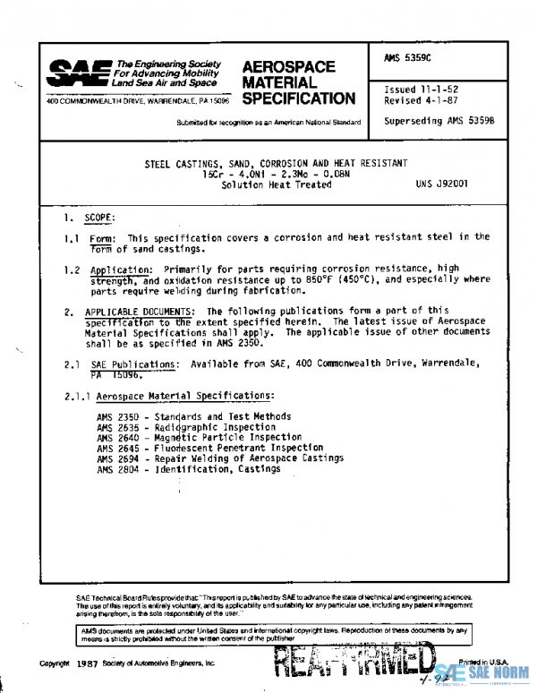 SAE AMS5359C PDF