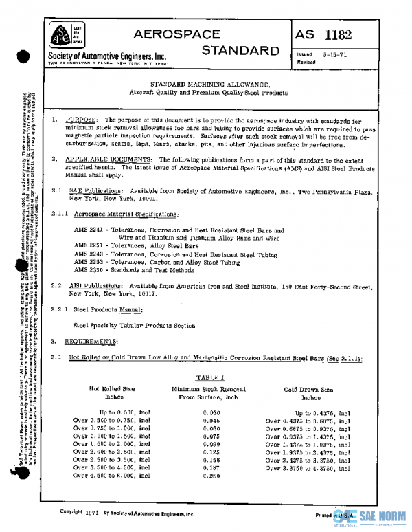 SAE AS1182 PDF