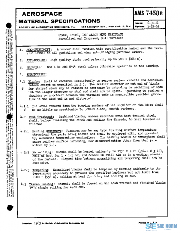 SAE AMS7458B PDF SAE AMS7458B PDF