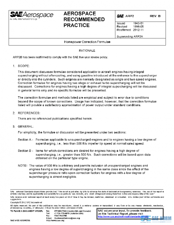 SAE ARP2B PDF