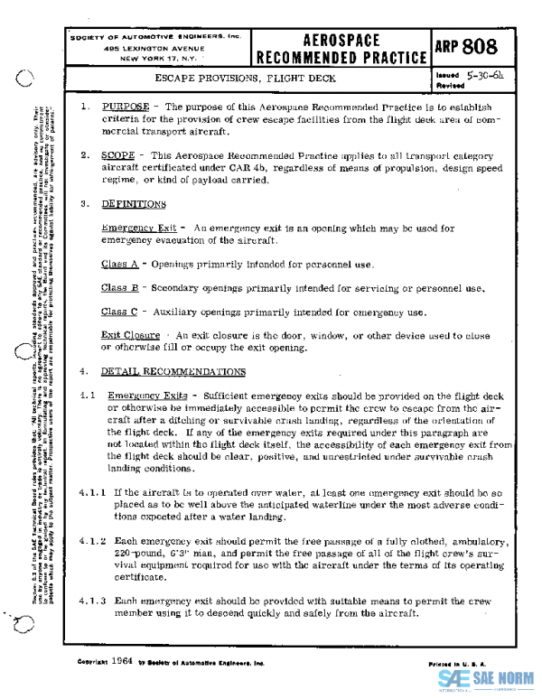 SAE ARP808 PDF SAE ARP808 PDF