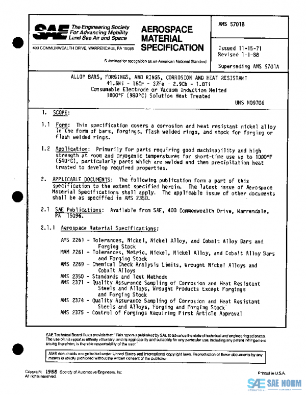 SAE AMS5701B PDF