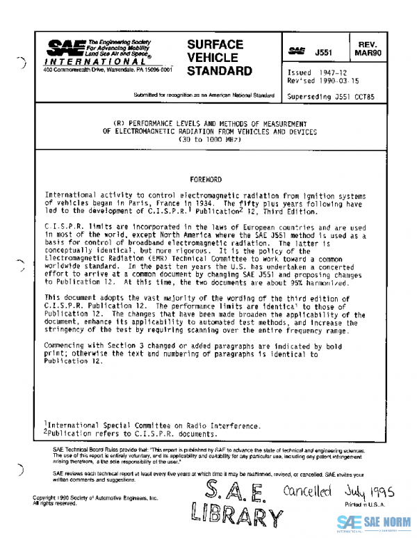 SAE J551_199003 PDF