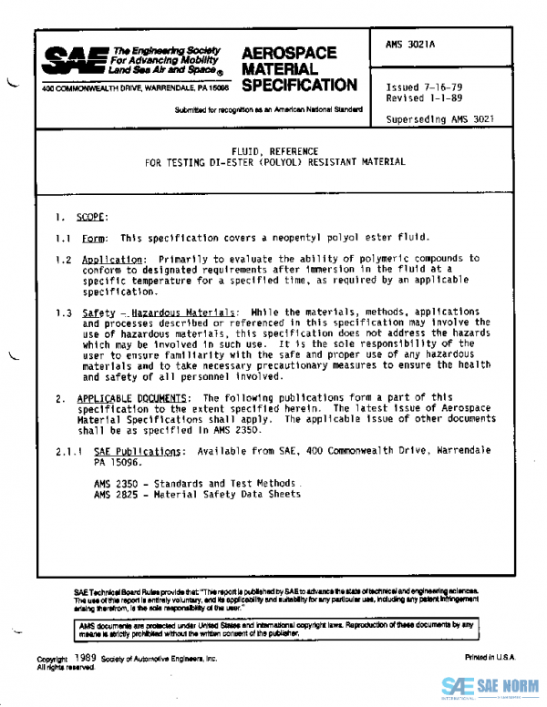SAE AMS3021A PDF