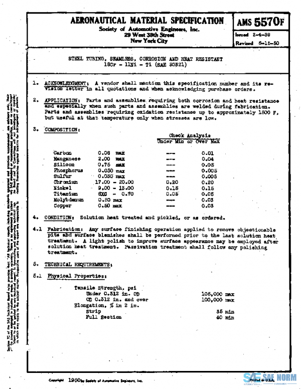SAE AMS5570F PDF SAE AMS5570F PDF
