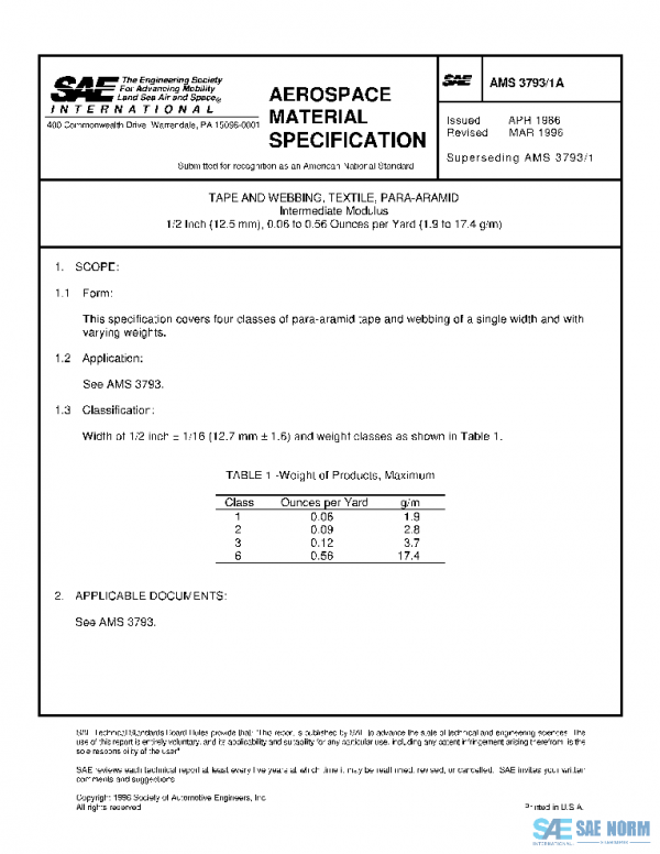 SAE AMS3793/1A PDF