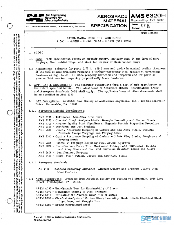 SAE AMS6320H PDF
