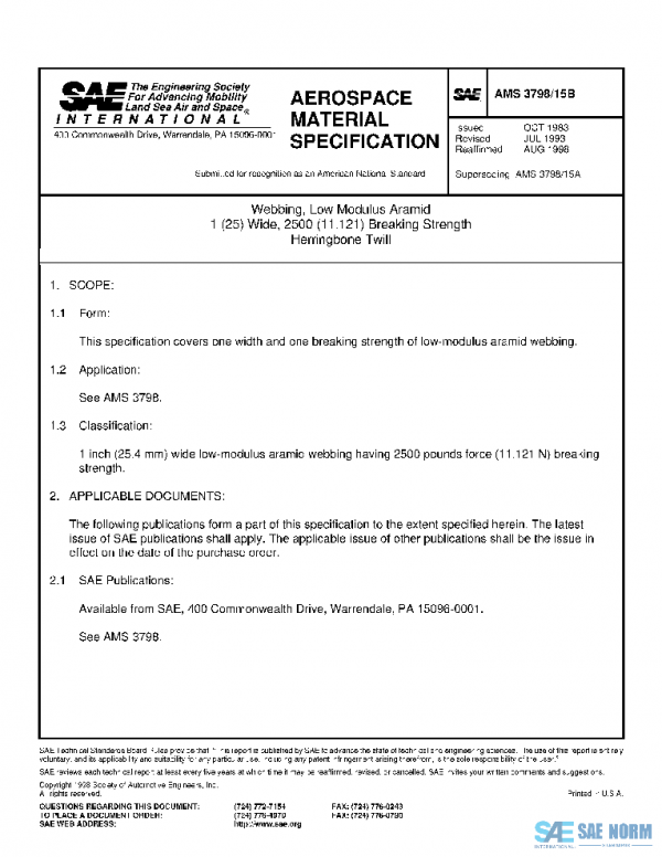 SAE AMS3798/15B PDF
