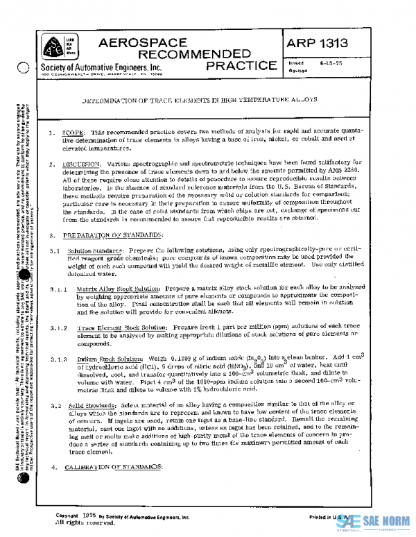 SAE ARP1313 PDF SAE ARP1313 PDF
