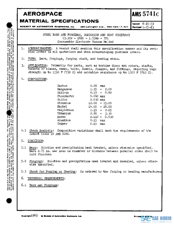 SAE AMS5741C PDF SAE AMS5741C PDF