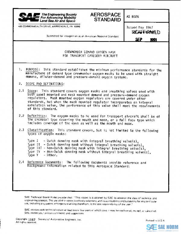 SAE AS8026 PDF SAE AS8026 PDF
