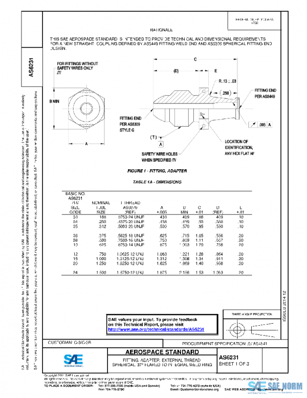 SAE AS6231 PDF SAE AS6231 PDF