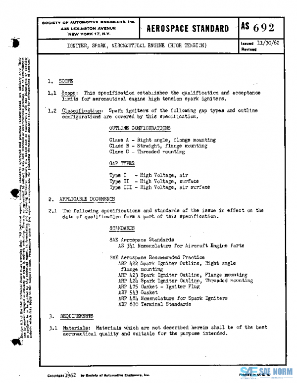 SAE AS692 PDF SAE AS692 PDF