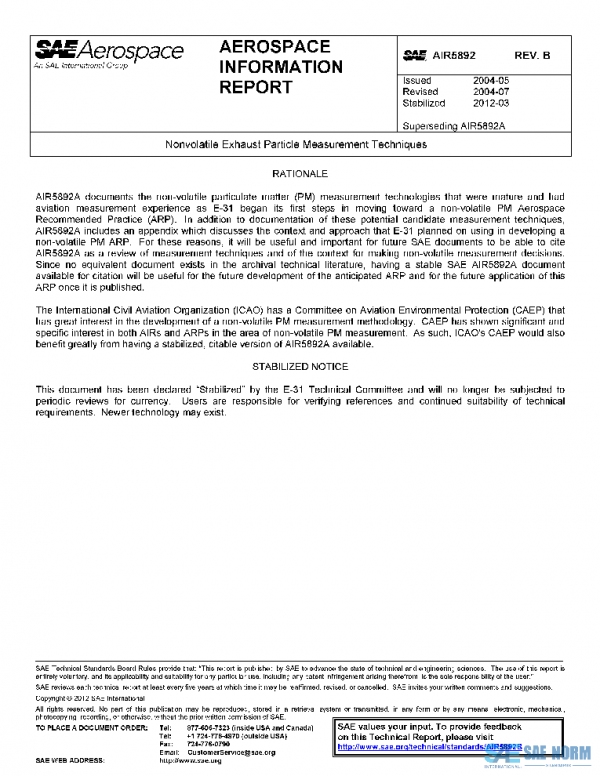 SAE AIR5892B PDF