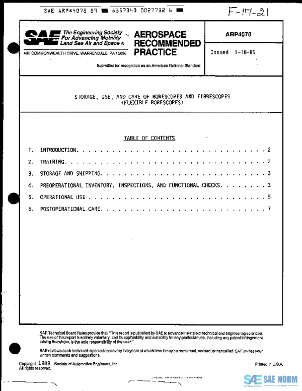 SAE ARP4078 PDF SAE ARP4078 PDF