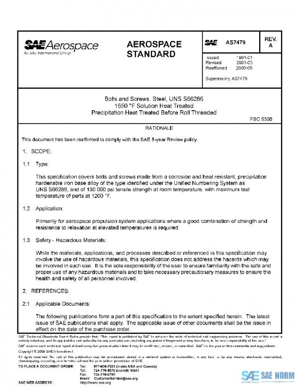 SAE AS7479A PDF SAE AS7479A PDF