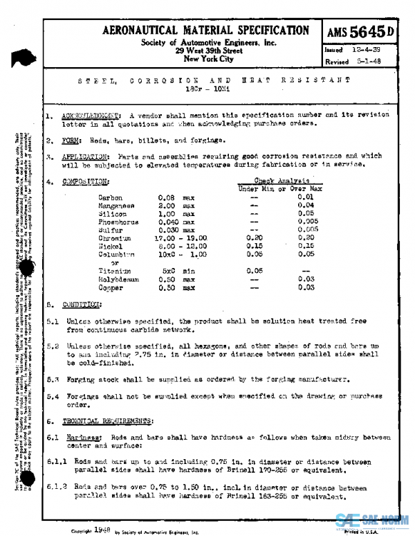 SAE AMS5645D PDF SAE AMS5645D PDF
