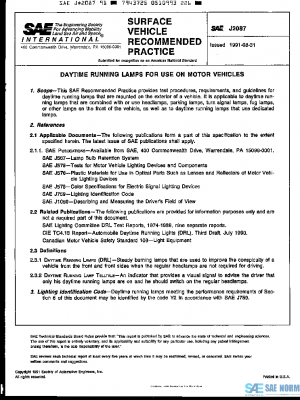 SAE J2087_199108 PDF